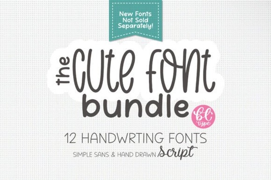 The Cute Handwriting Bundle Font
